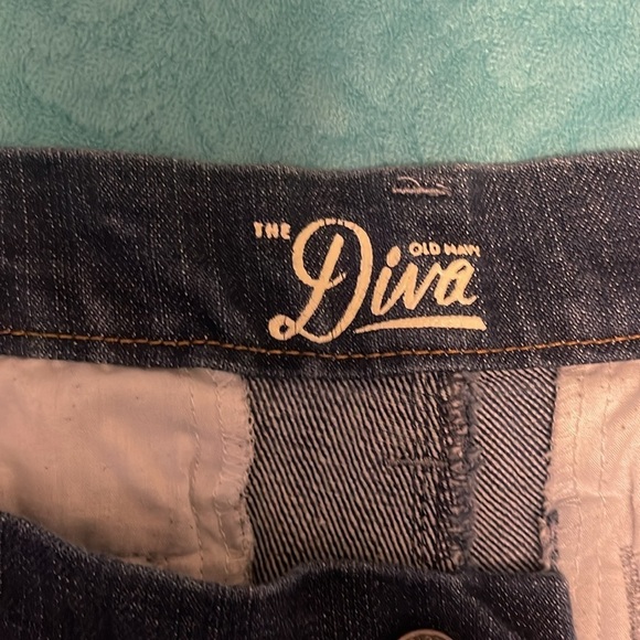 Old Navy Diva Wide Leg Flare Bootcut Jeans women’s size 10 wide cuff distressed - Picture 11 of 14